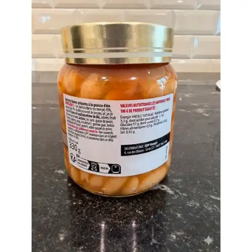 Petit bocal de haricots blancs à la graisse d'oie