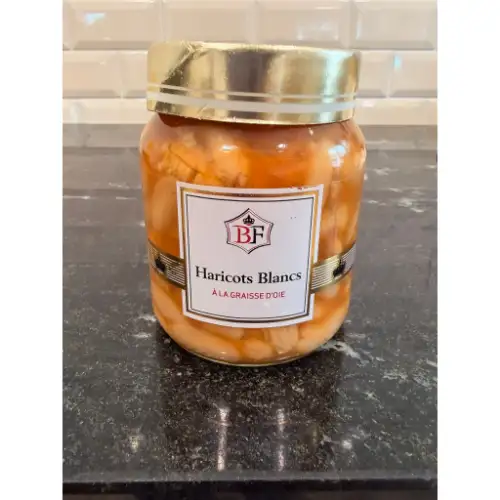 Petit bocal de haricots blancs à la graisse d'oie